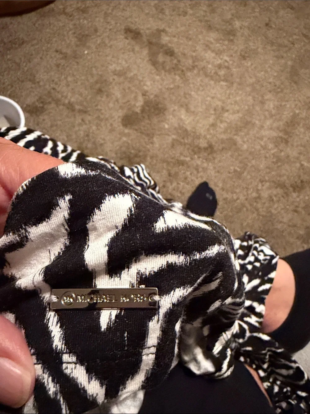 Michael Kors 3/4 sleeve drapey top